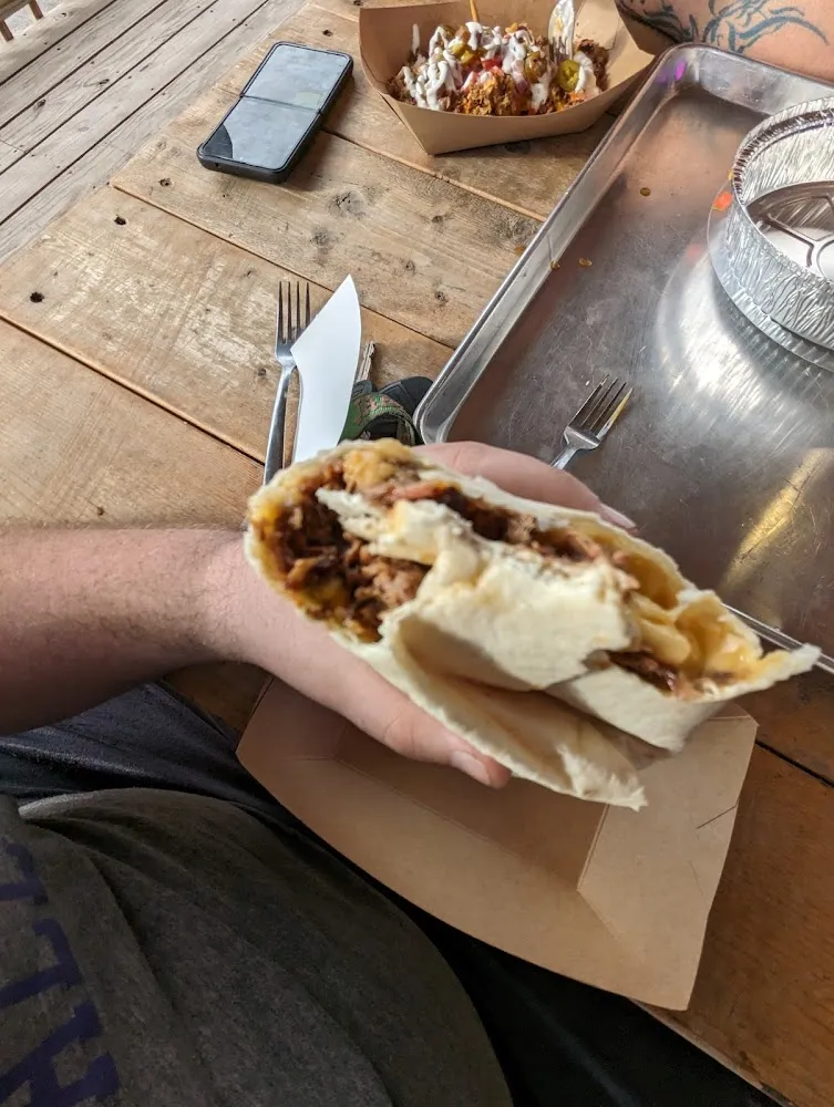 Brisket Mac Burrito