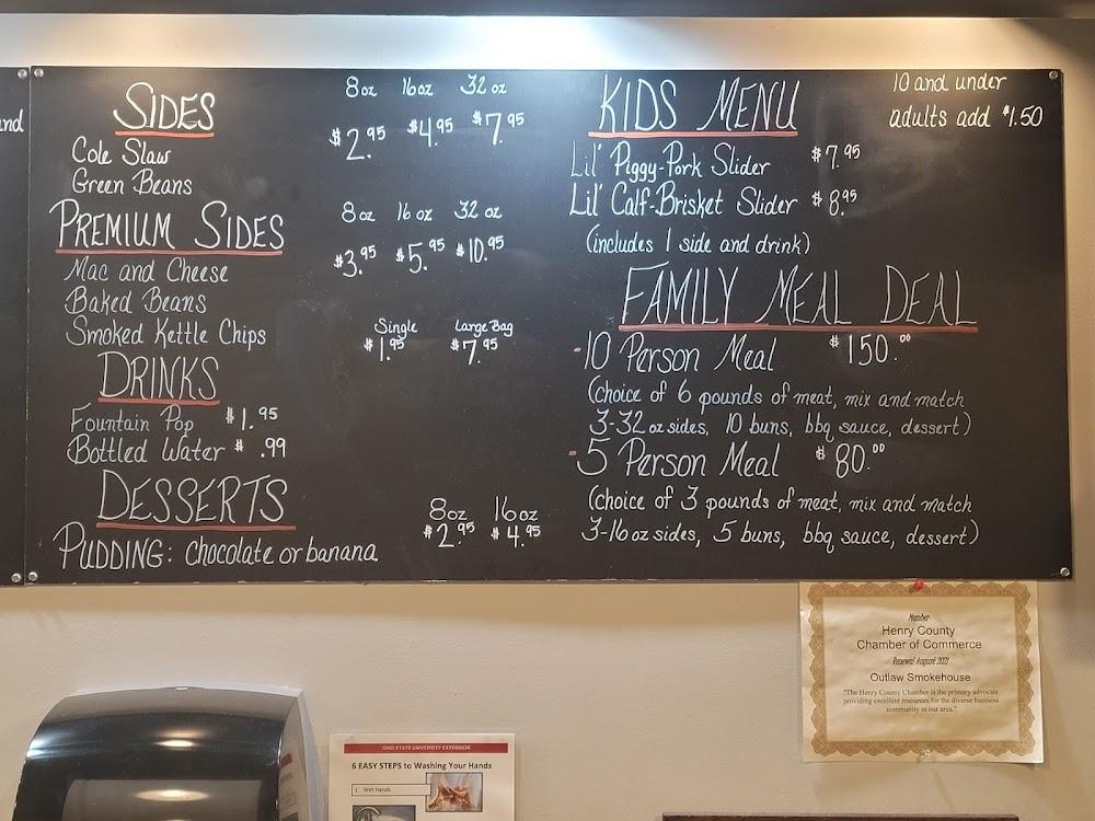 Outlaw Smokehouse Menu image 2